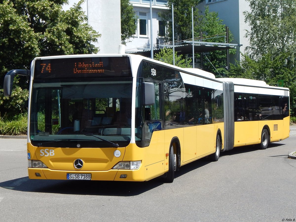 Mercedes Citaro II der SSB in Nürtingen.