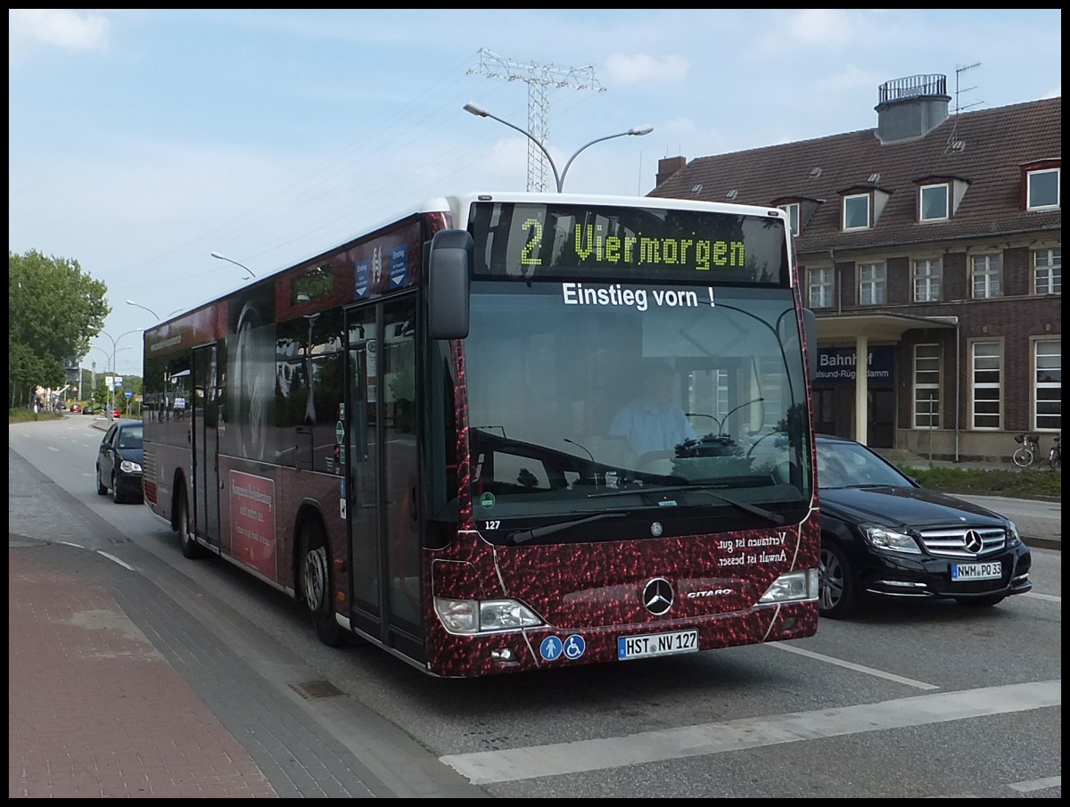 Mercedes Citaro II der Stadtwerke Stralsund in Stralsund.