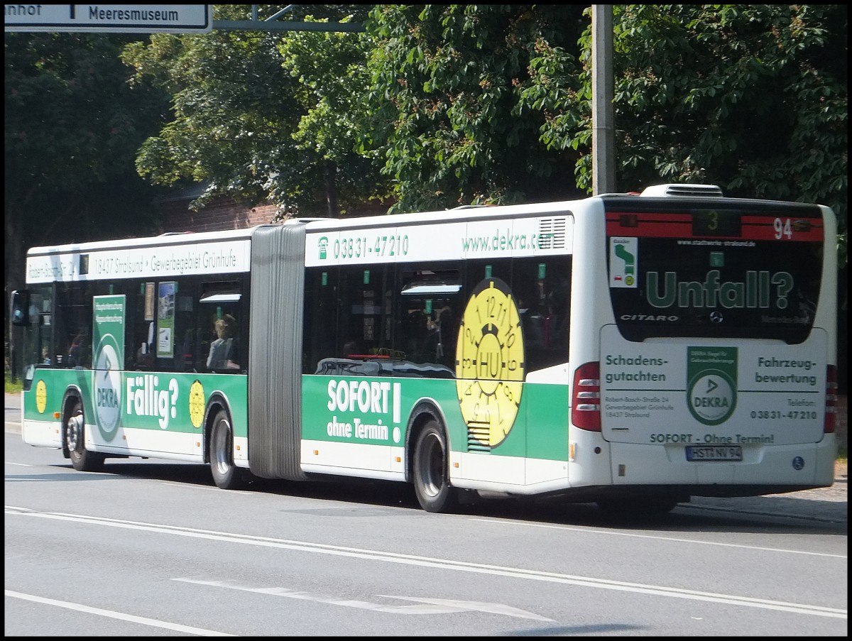 Mercedes Citaro II der Stadtwerke Stralsund in Stralsund.