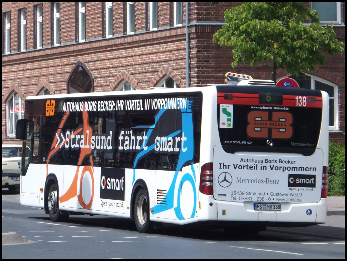 Mercedes Citaro II der Stadtwerke Stralsund in Stralsund.