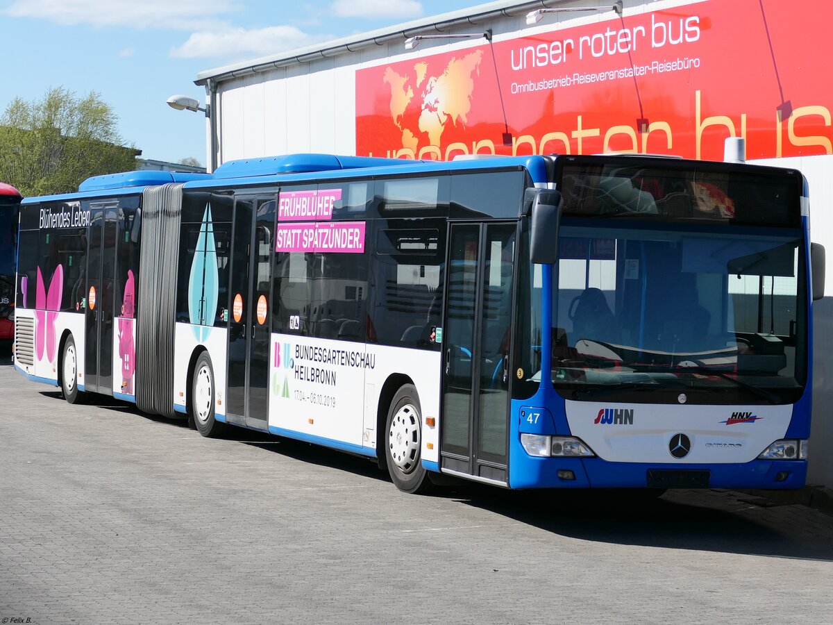 Mercedes Citaro II von URB aus Deutschland (ex Stadtwerke Heilbronn - Wagen 47) in Ueckermünde.