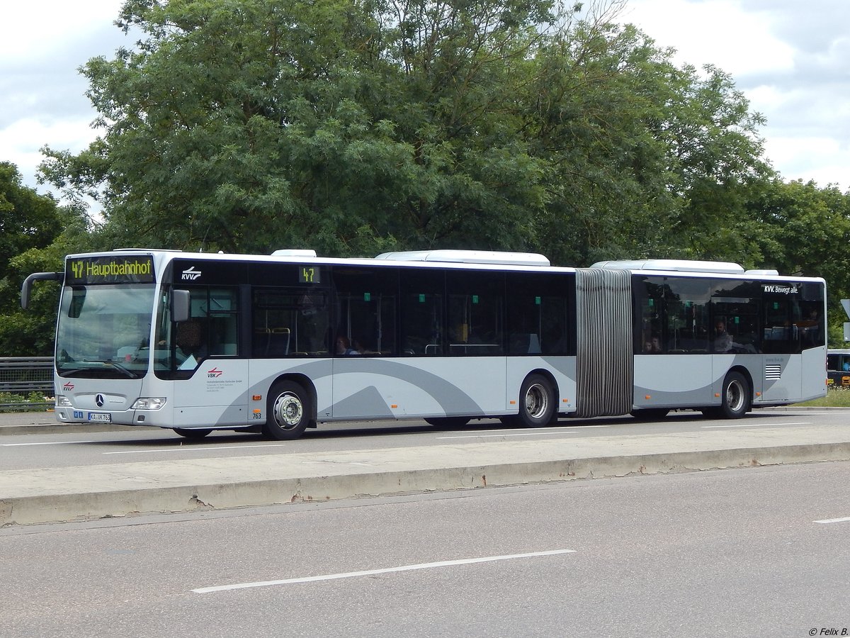 Mercedes Citaro II der Verkehrsbetriebe Karlsruhe in Karlsuhe.