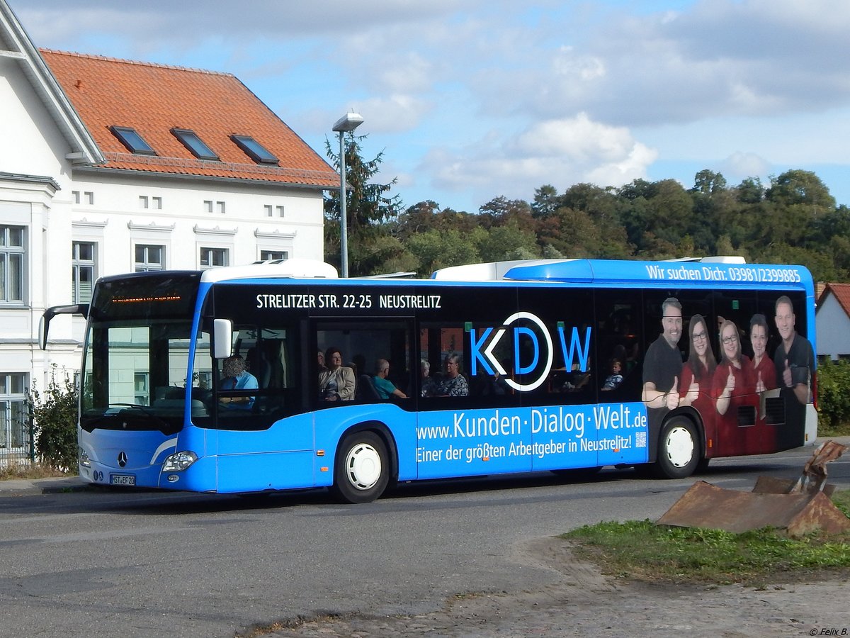 Mercedes Citaro III von Becker-Strelitz Reisen aus Deutschland in Burg Stargard.