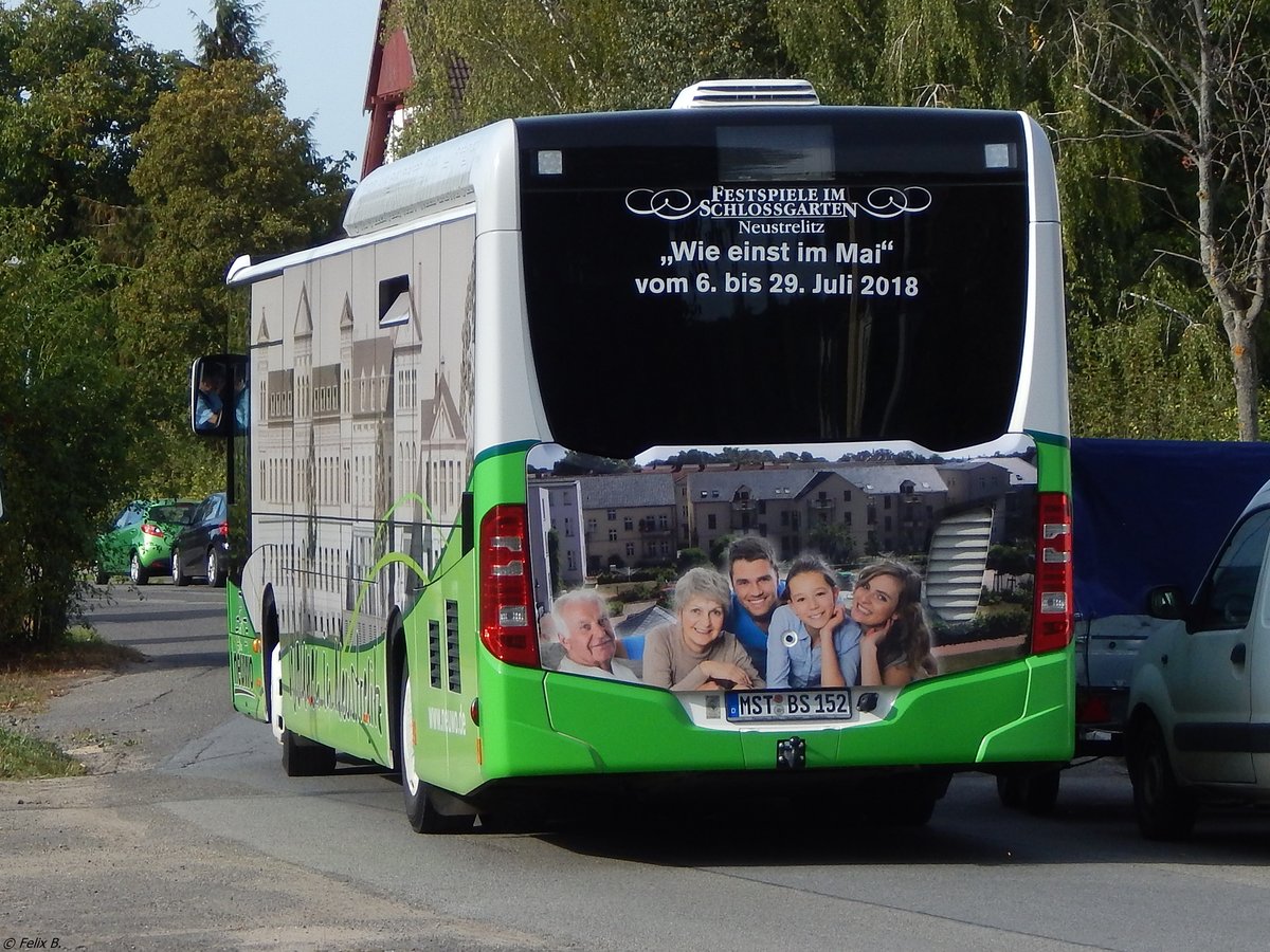 Mercedes Citaro III von Becker-Strelitz Reisen aus Deutschland in Burg Stargard.