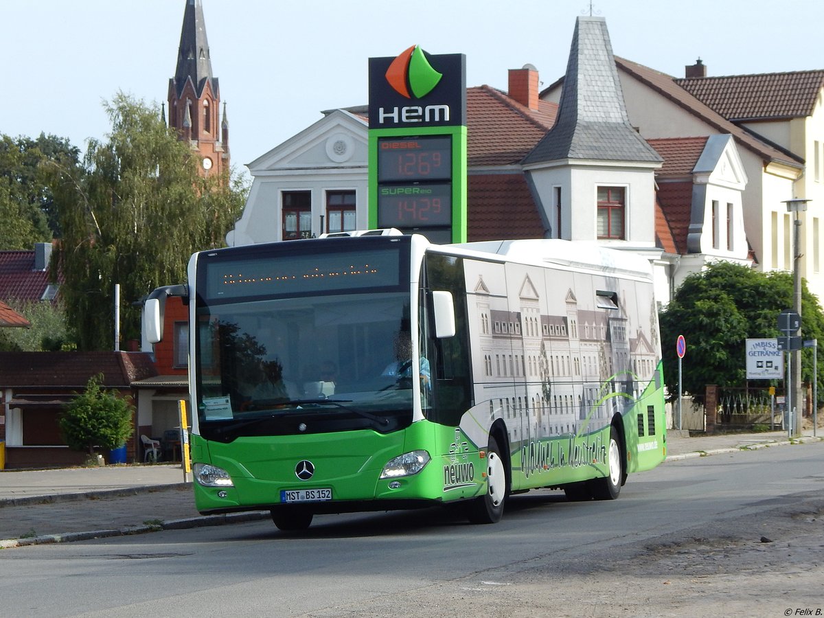 Mercedes Citaro III von Becker-Strelitz Reisen aus Deutschland in Burg Stargard.