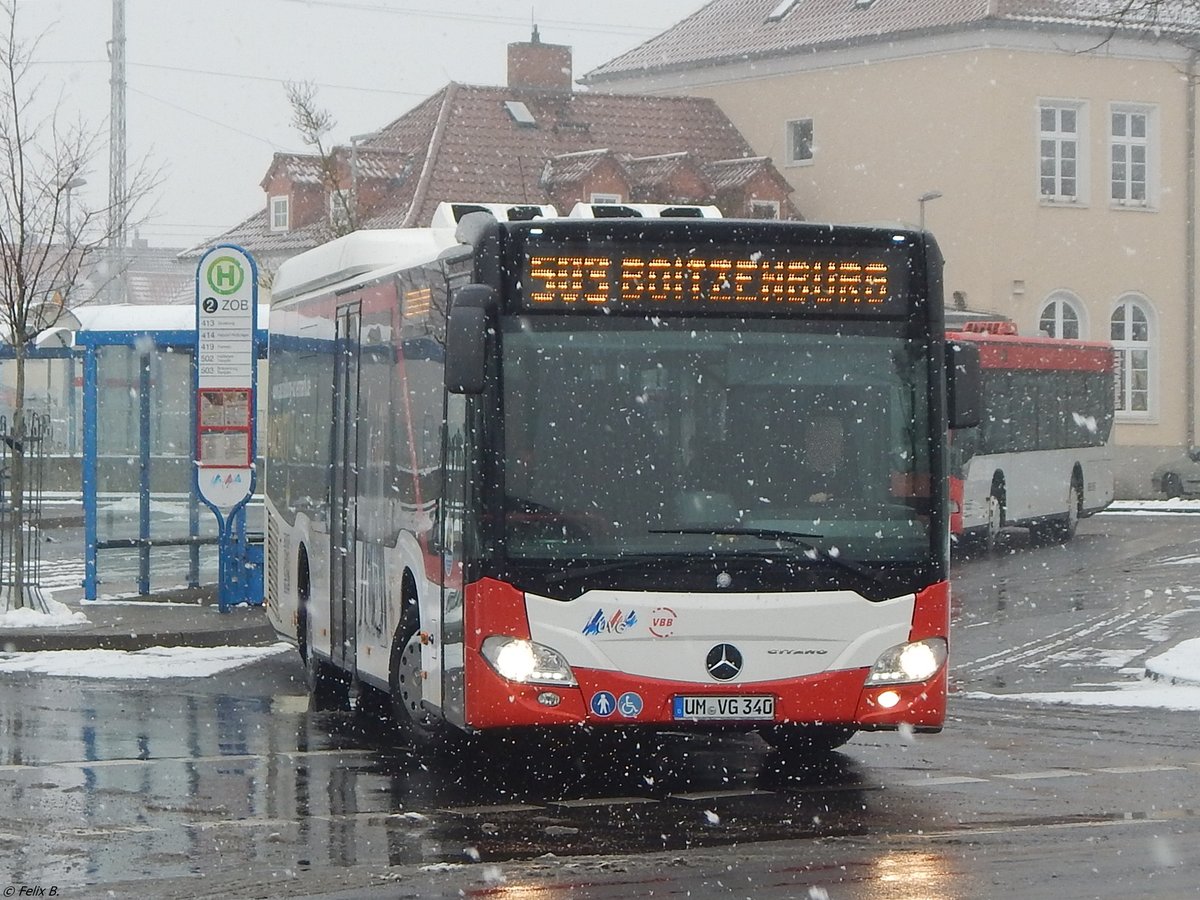 Mercedes Citaro III LE Ü der Uckermärkische Verkehrs GmbH in Prenzlau.