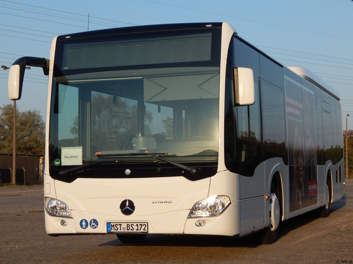 Mercedes Citaro III LE Ü von Becker-Strelitz Reisen aus Deutschland in Neubrandenburg.