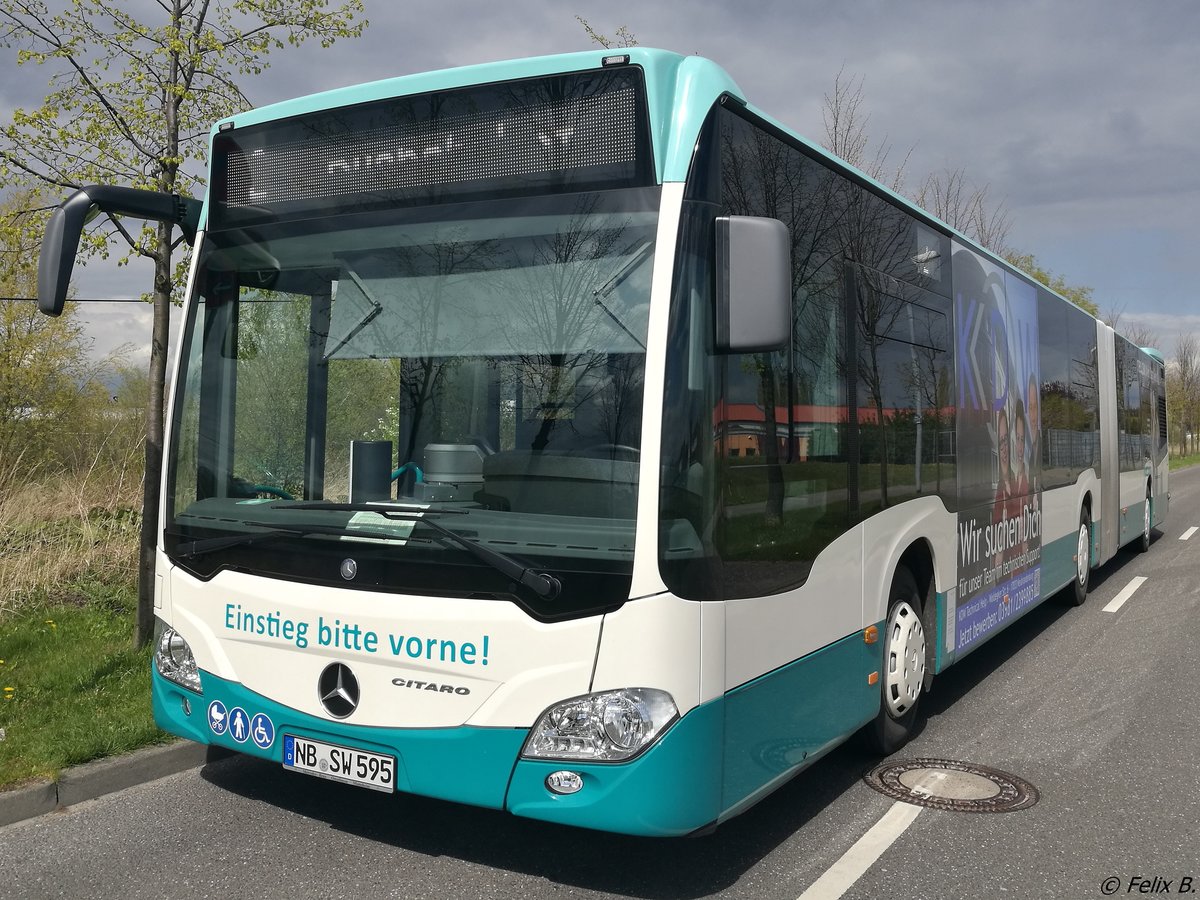 Mercedes Citaro III der Neubrandenburger Verkehrsbetriebe in Neubrandenburg.