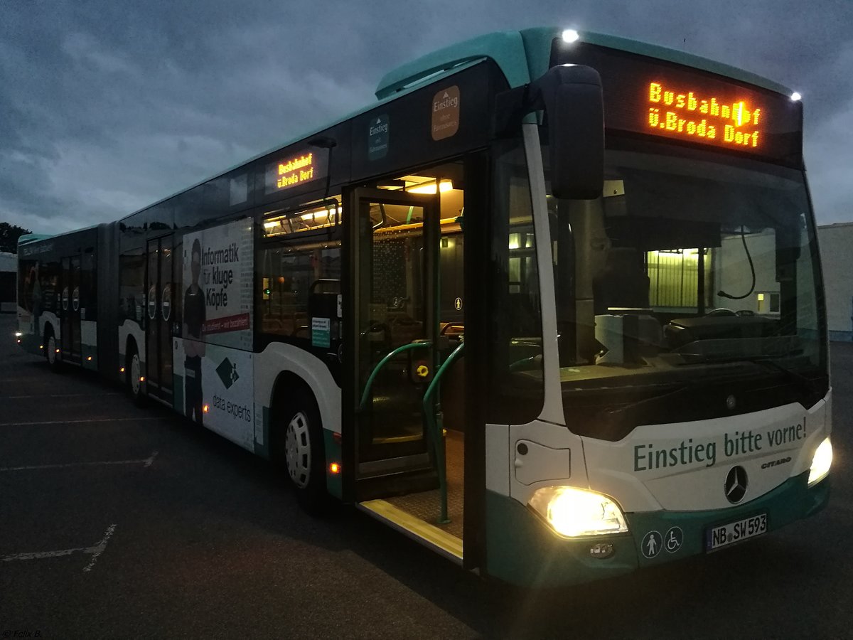 Mercedes Citaro III der Neubrandenburger Verkehrsbetriebe in Neubrandenburg.