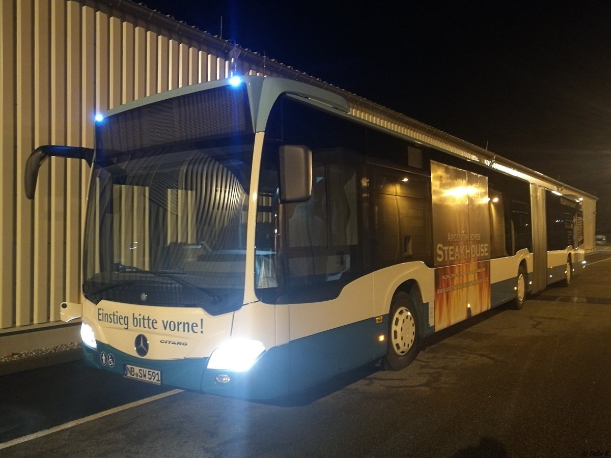 Mercedes Citaro III der Neubrandenburger Verkehrsbetriebe in Neubrandenburg.