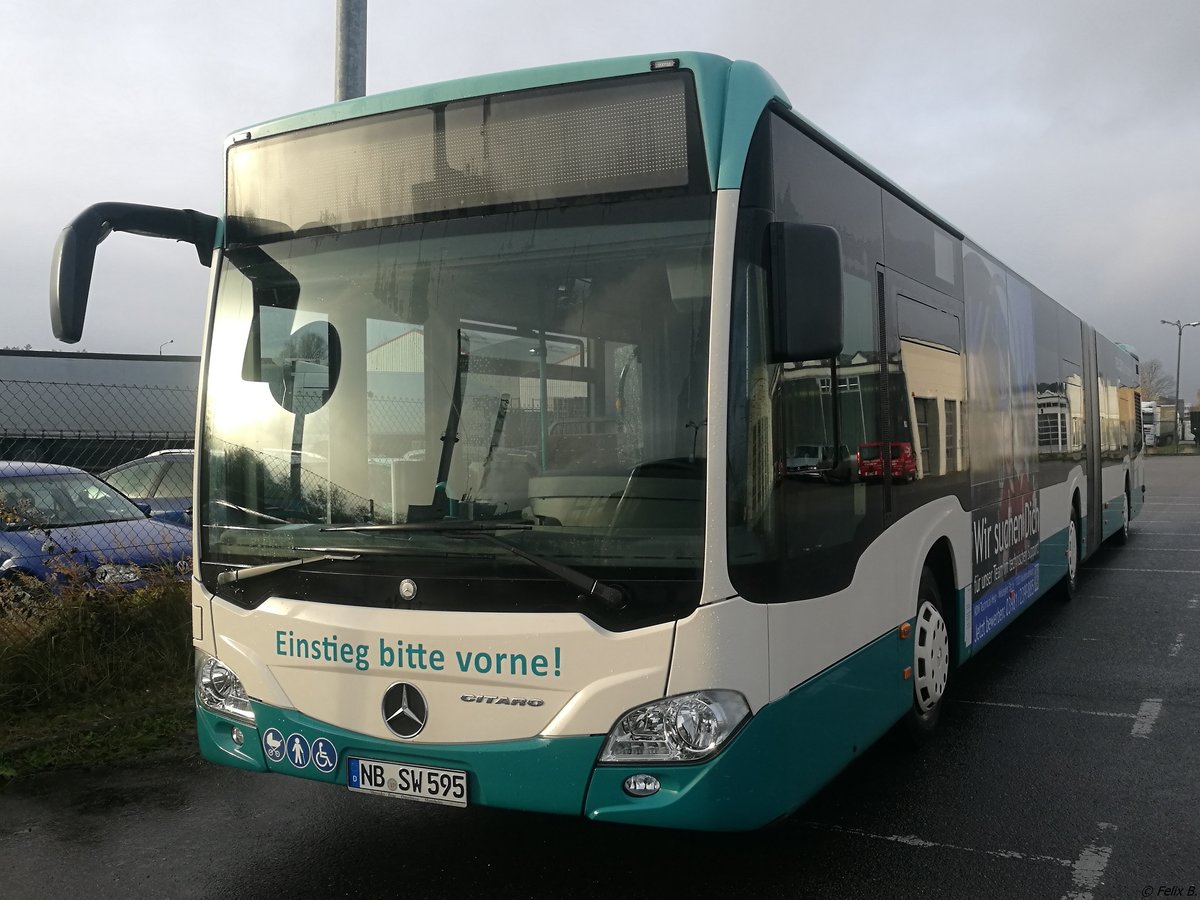 Mercedes Citaro III der Neubrandenburger Verkehrsbetriebe in Neubrandenburg.