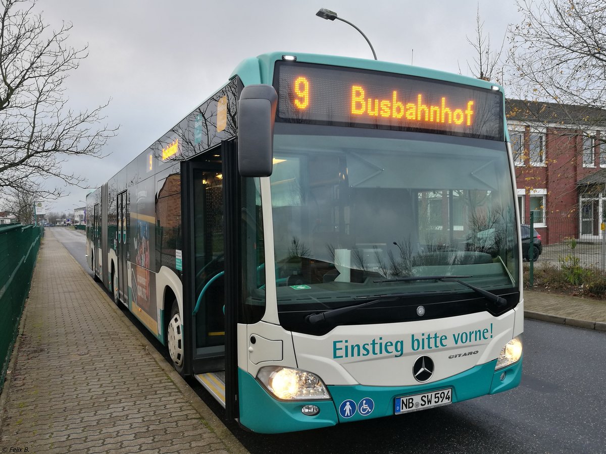 Mercedes Citaro III der Neubrandenburger Verkehrsbetriebe in Neubrandenburg.