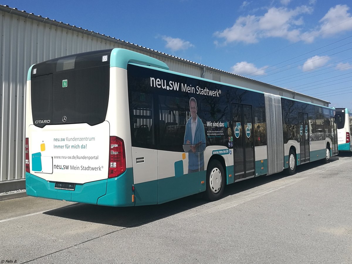 Mercedes Citaro III der Neubrandenburger Verkehrsbetriebe in Neubrandenburg.