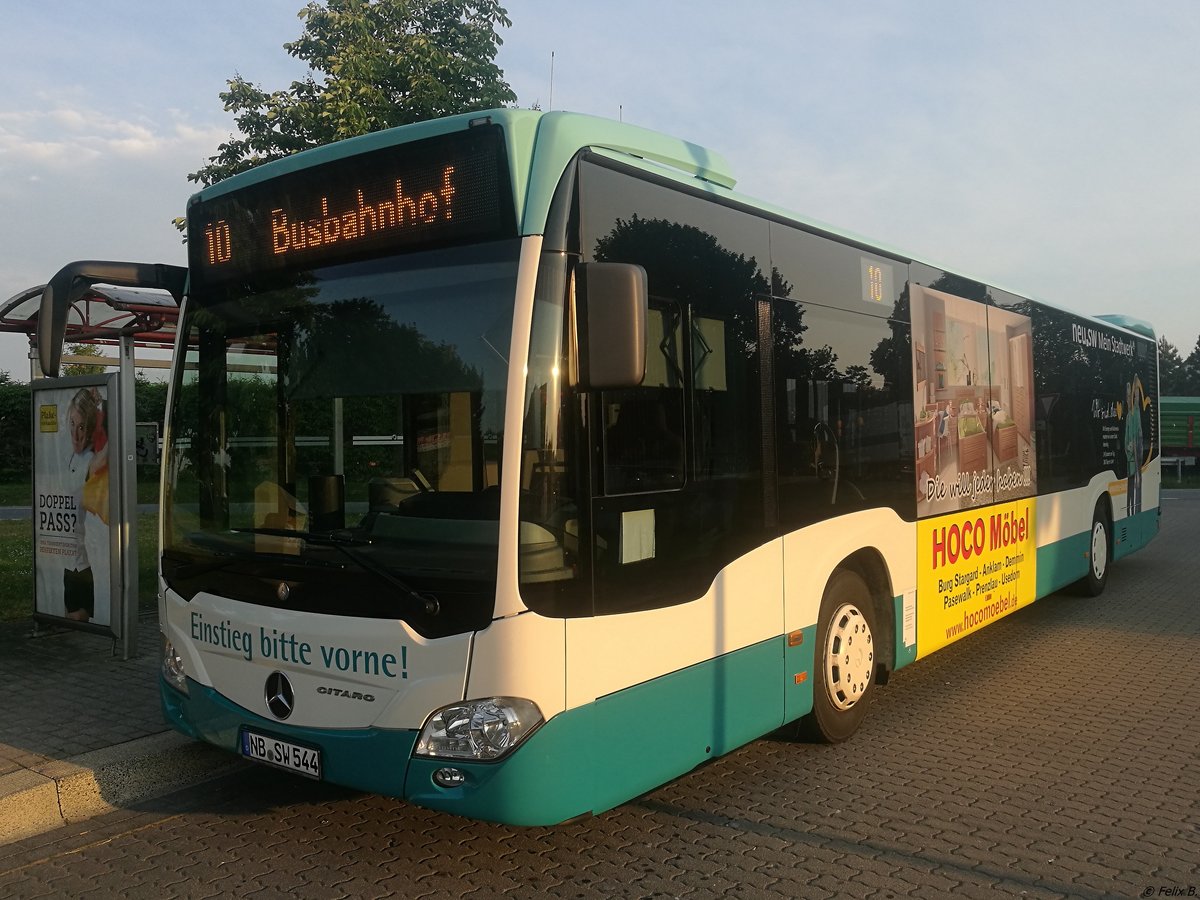 Mercedes Citaro III der Neubrandenburger Verkehrsbetriebe in Neubrandenburg.