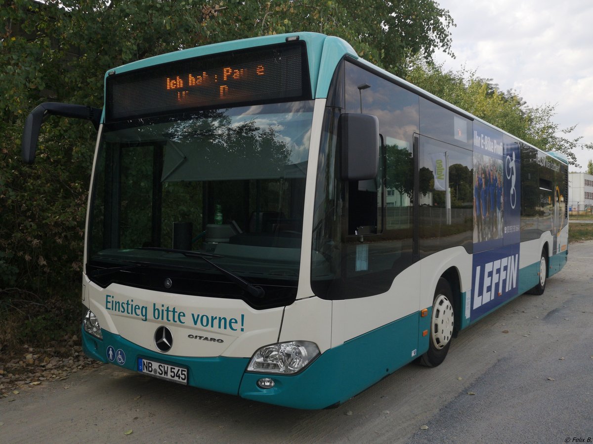 Mercedes Citaro III der Neubrandenburger Verkehrsbetriebe in Neubrandenburg.