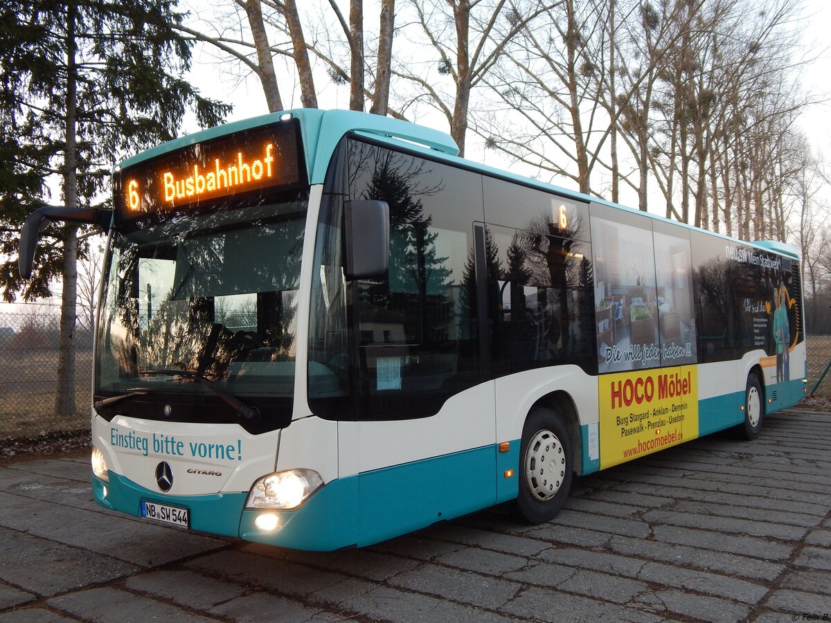 Mercedes Citaro III der Neubrandenburger Verkehrsbetriebe in Neubrandenburg.