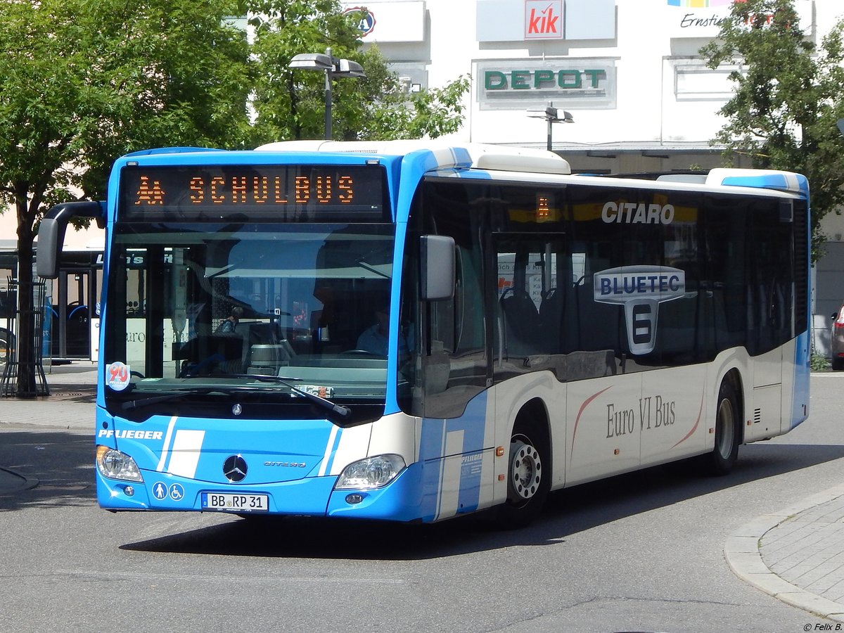 Mercedes Citaro III von Pflieger aus Deutschland in Sindelfingen.