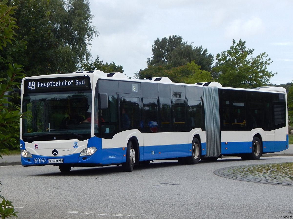 Mercedes Citaro III der Rostocker Straßenbahn AG in Rostock.