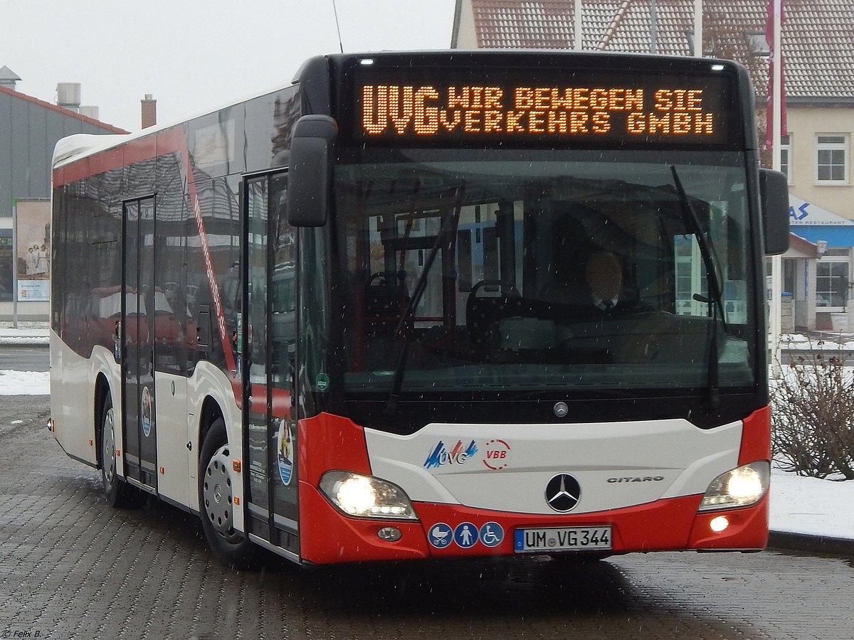 Mercedes Citaro III der Uckermärkische Verkehrs GmbH in Prenzlau.