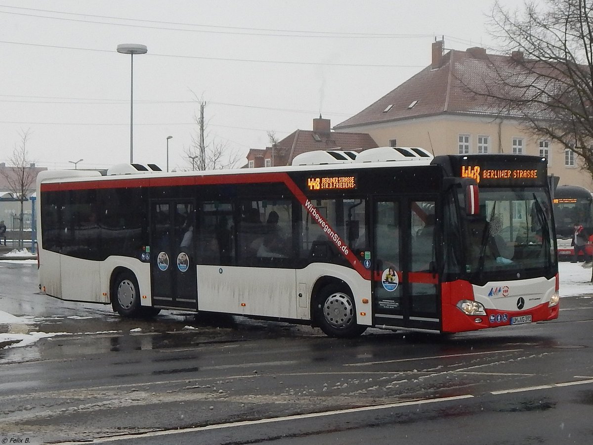 Mercedes Citaro III der Uckermärkische Verkehrs GmbH in Prenzlau.