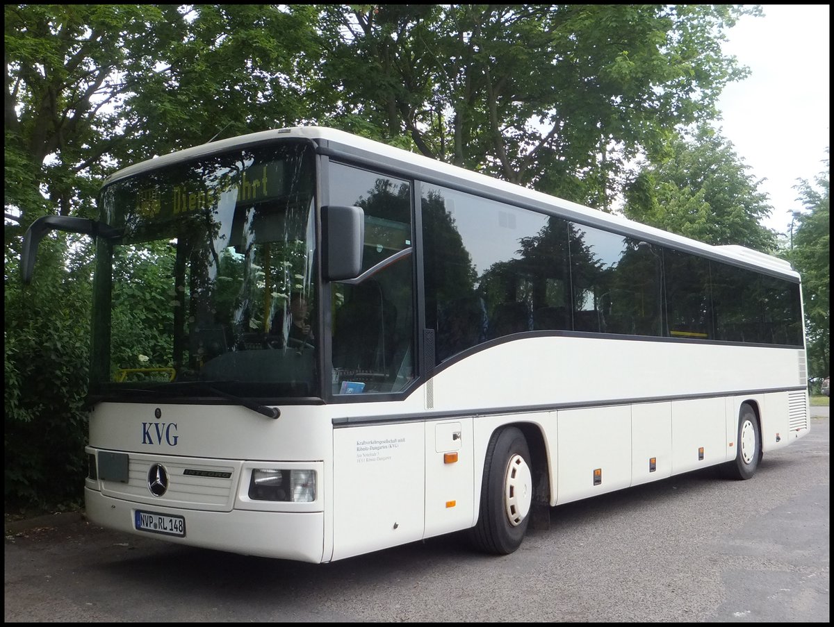 Mercedes Integro der Kraftverkehrsgesellschaft mbH Ribnitz-Damgarten in Stralsund.