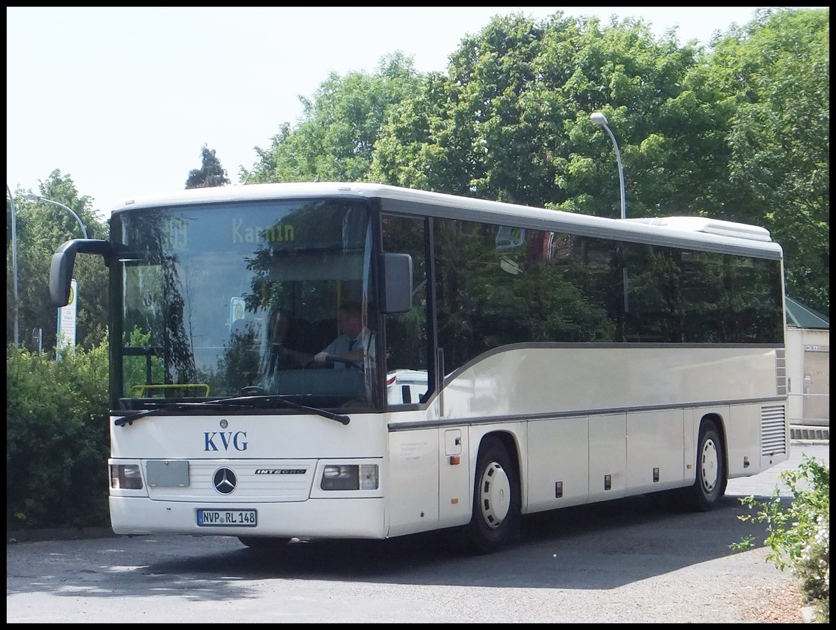 Mercedes Integro der Kraftverkehrsgesellschaft mbH Ribnitz-Damgarten in Stralsund.