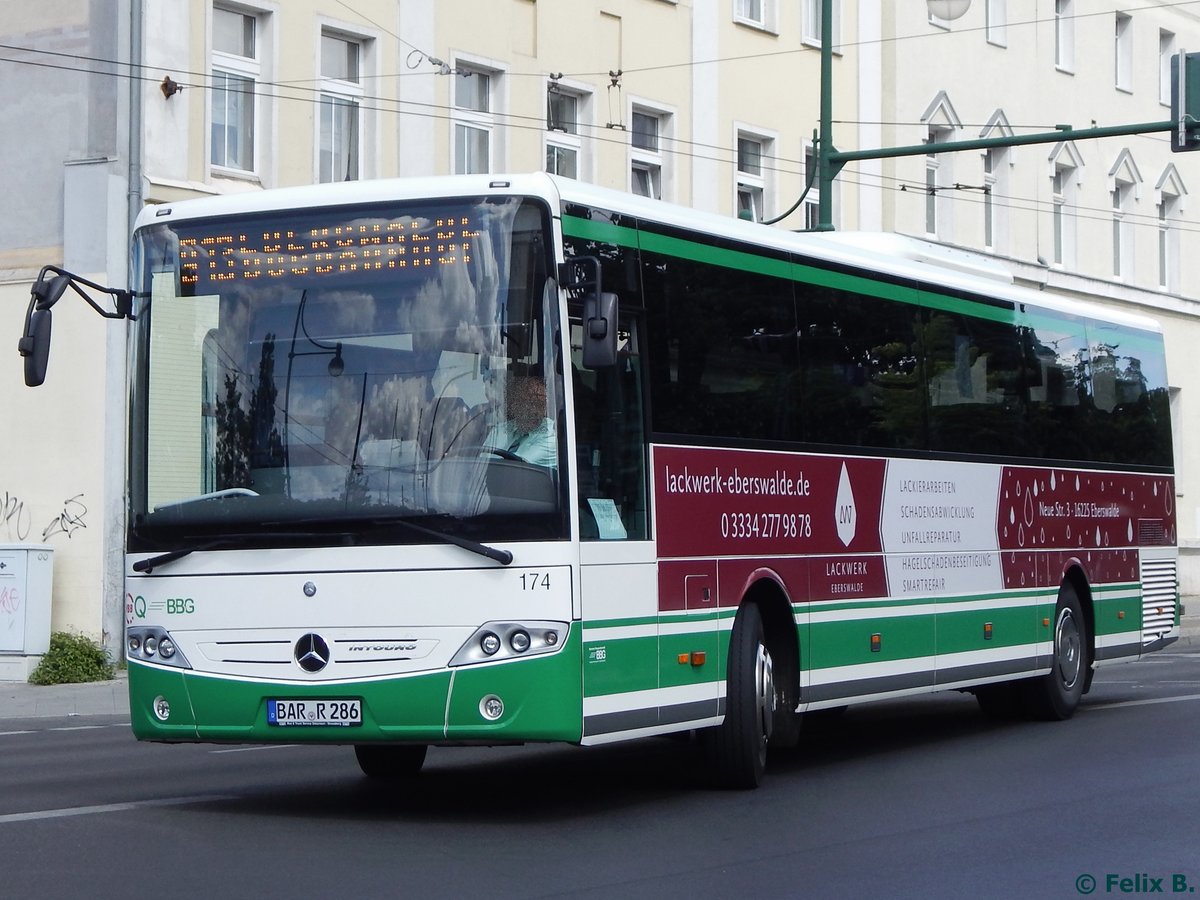 Mercedes Intouro der Barnimer Busgesellschaft in Eberswalde.