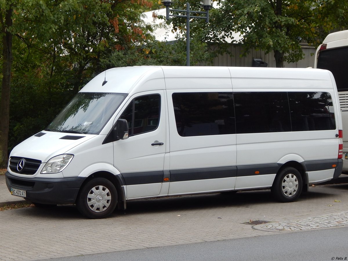 Mercedes Sprinter aus der Ukraine in Neubrandenburg.