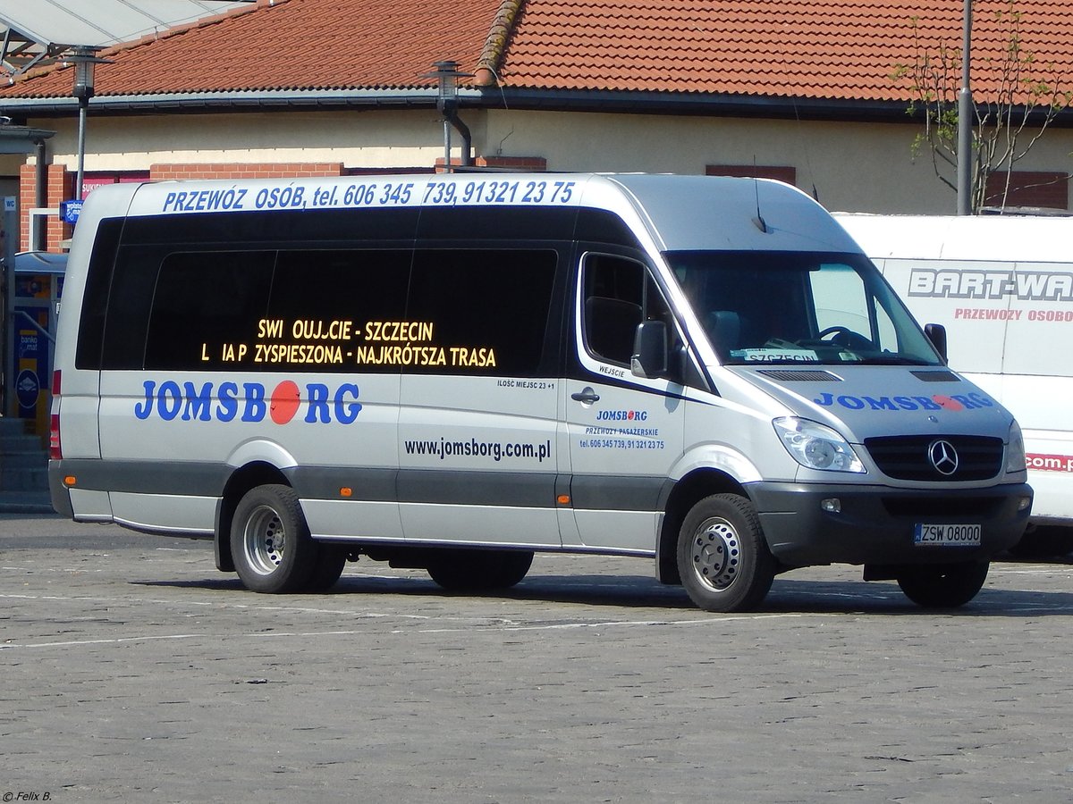 Mercedes Sprinter von Jomsborg aus Polen in Stettin.