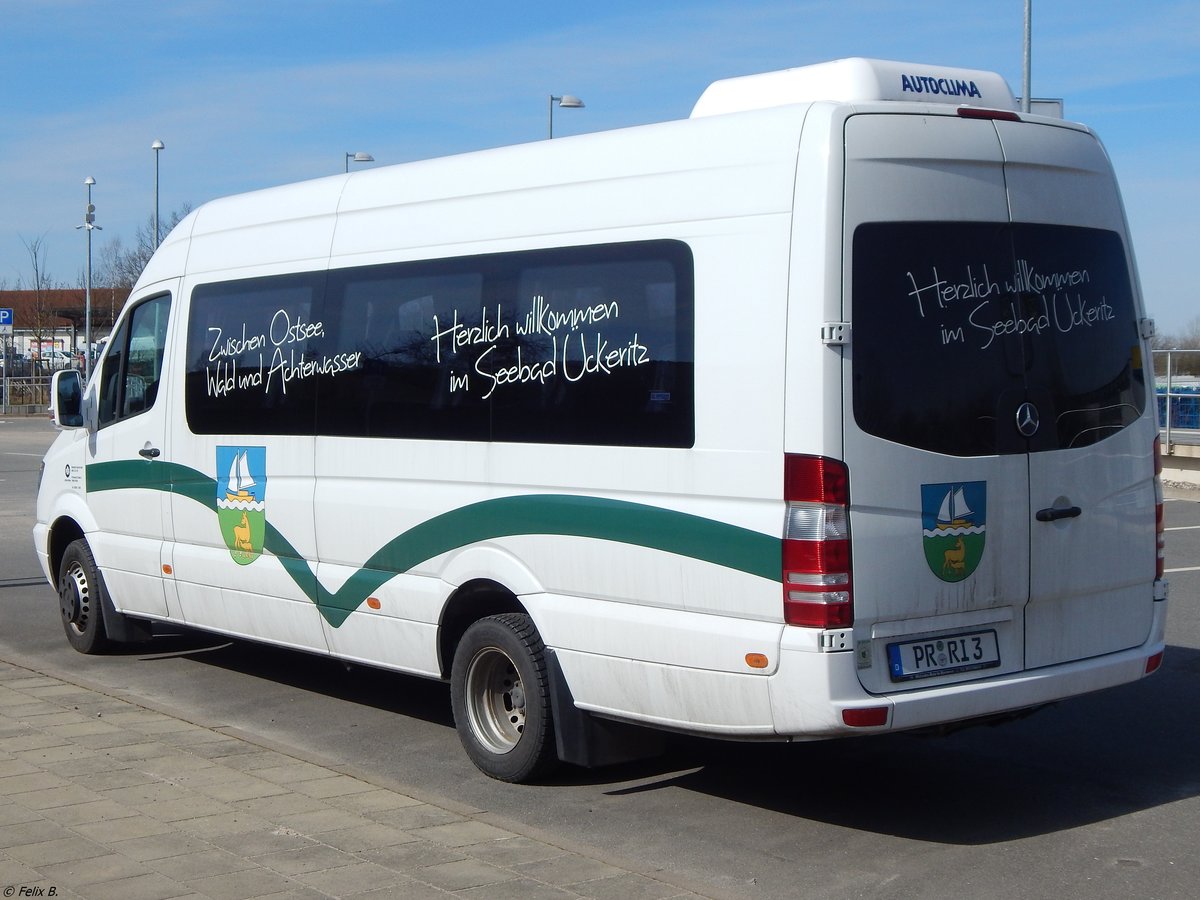 Mercedes Sprinter der RegioInfra Gesellschaft in Malchow.