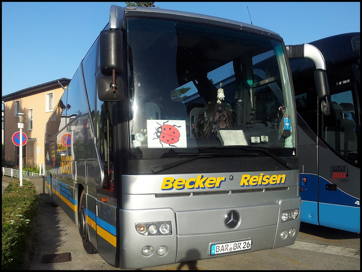 Mercedes Tourismo von Becker-Reisen aus Deutschland in Sassnitz.