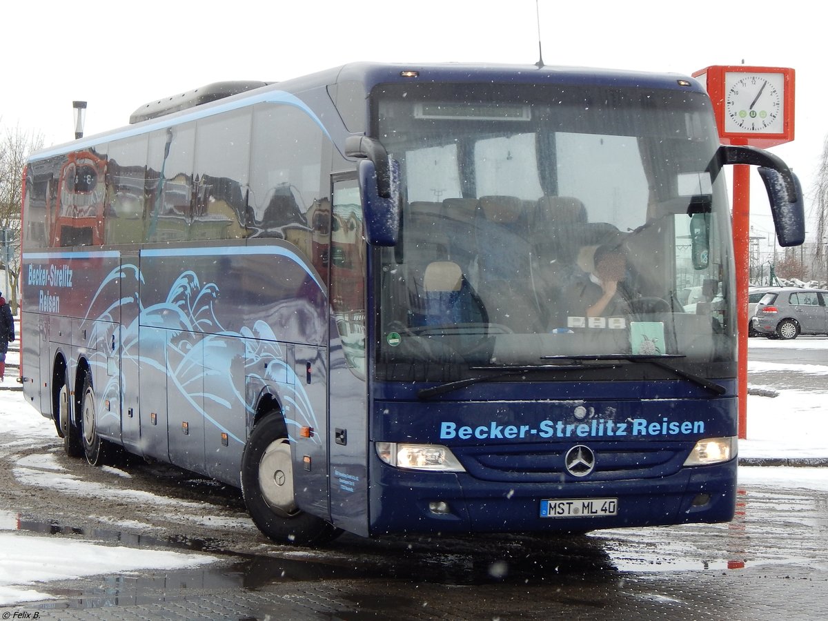 Mercedes Tourismo von Becker-Strelitz Reisen aus Deutschland in Neubrandenburg.