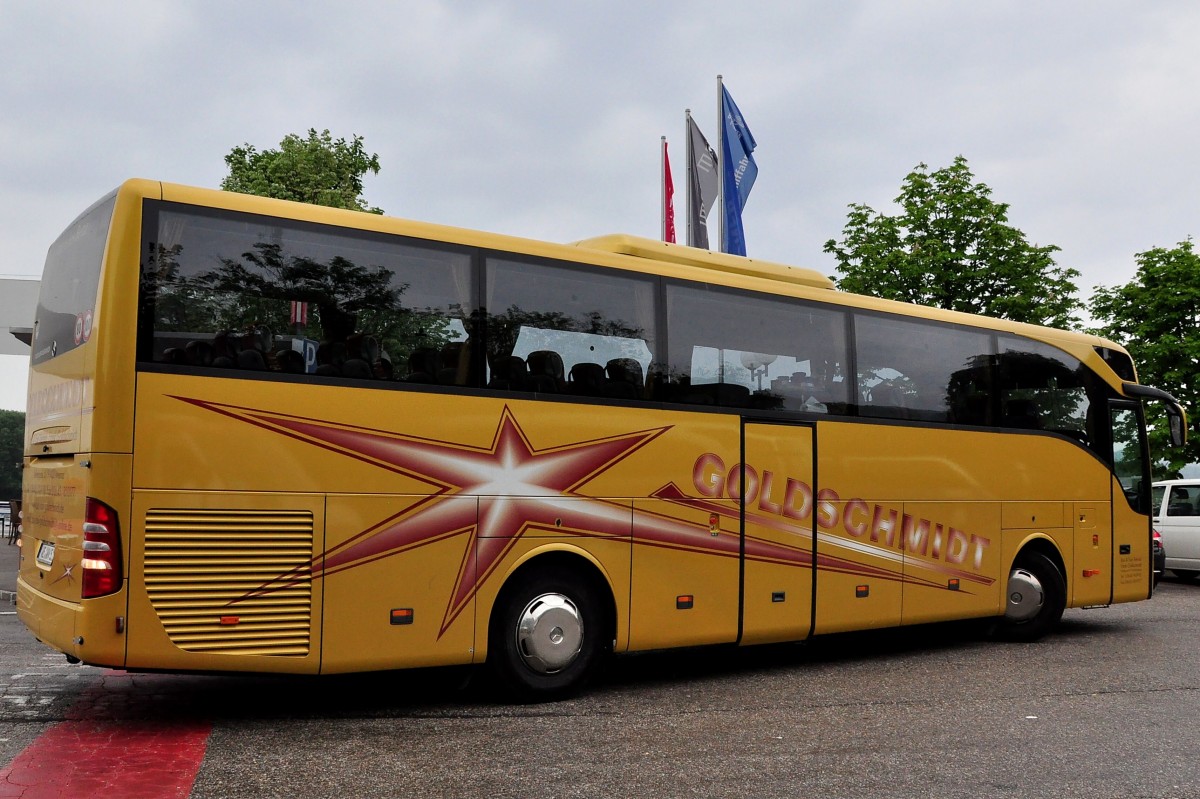 Mercedes Tourismo von Frank Goldschmidt aus der BRD am 22.5.2015 in Krems.