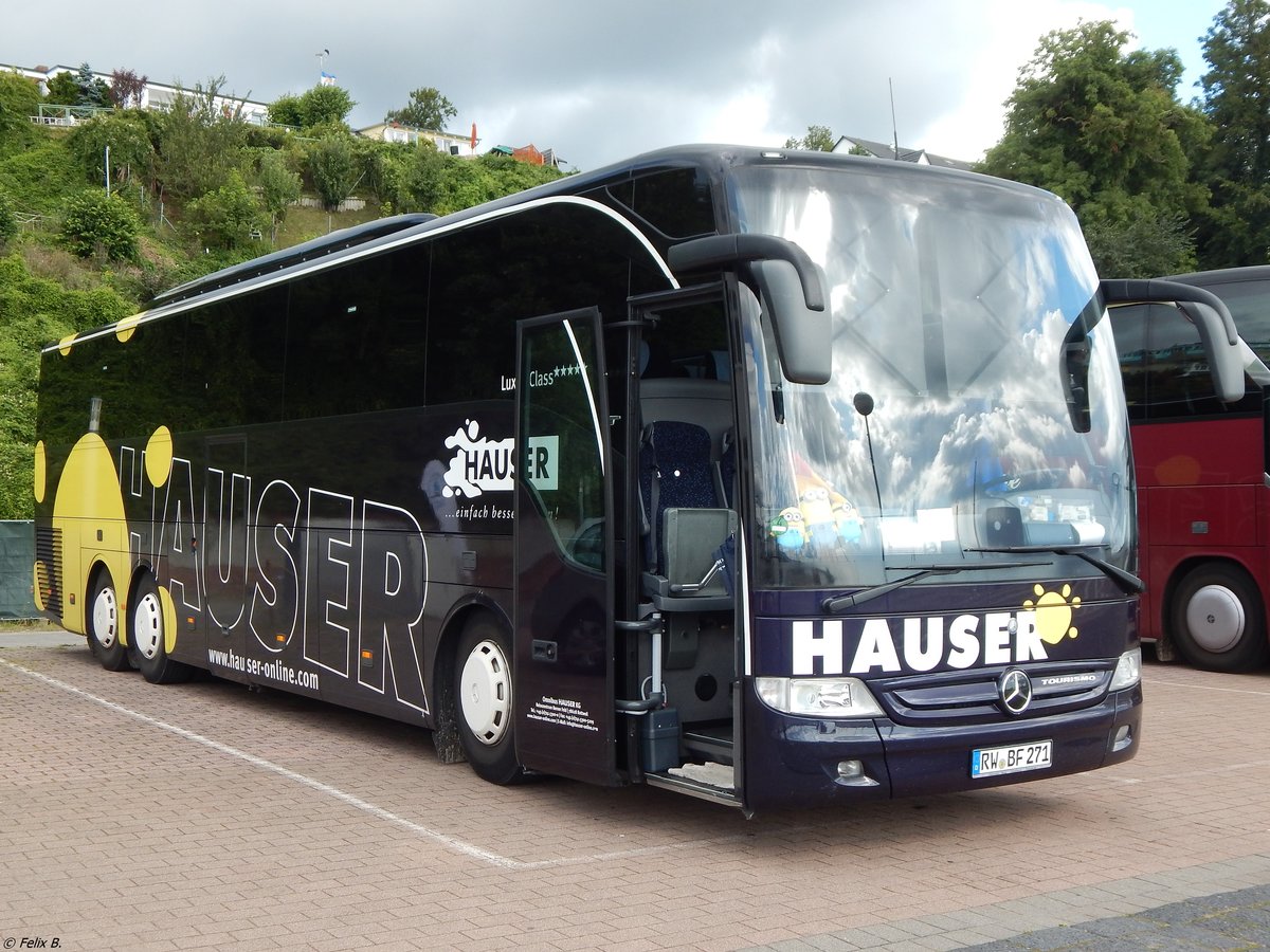 Mercedes Tourismo von Hauser aus Deutschland im Stadthafen Sassnitz. 