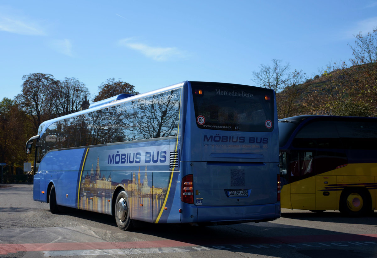 Mercedes Tourismo von Mbius Bus aus der BRD in Krems.