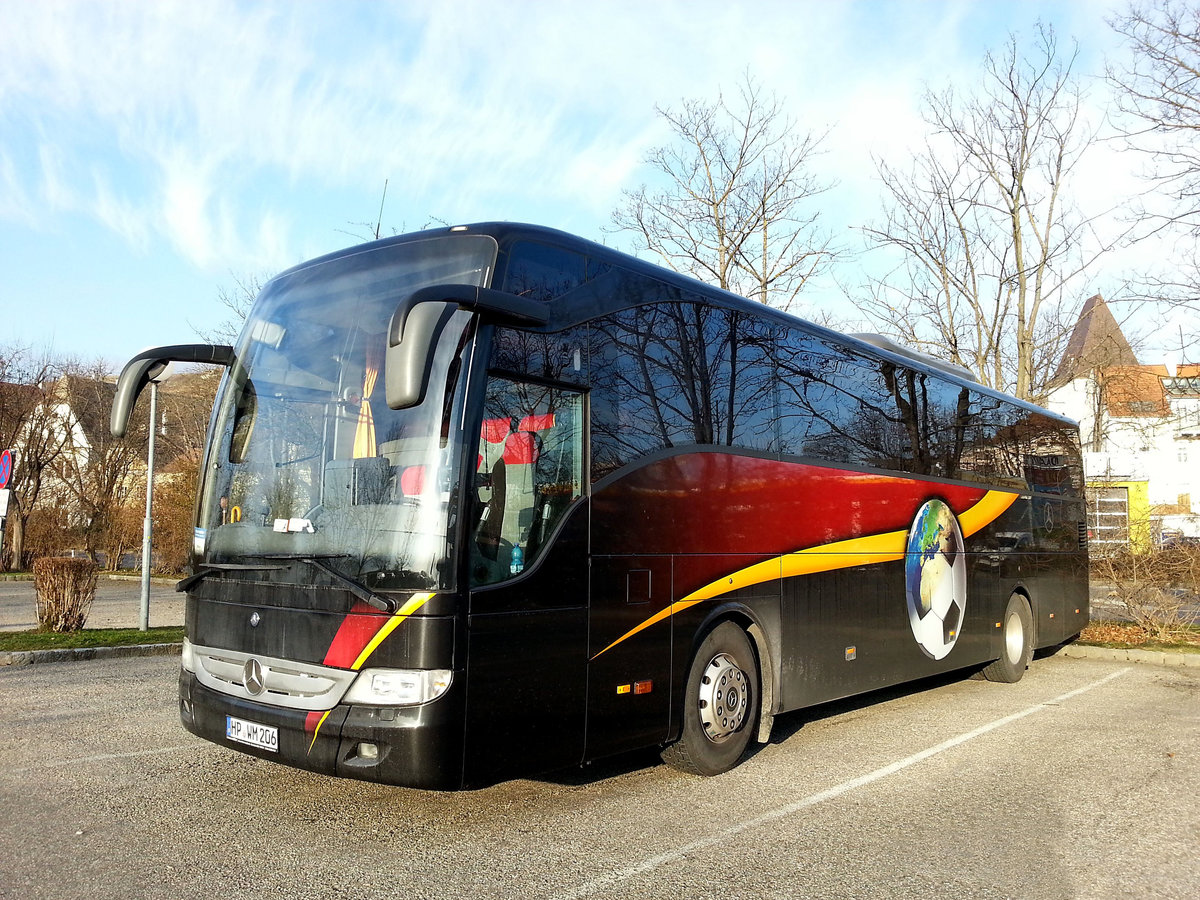 Mercedes Tourismo vom Reiseb�ro M�ller aus der BRD in Krems gesehen.