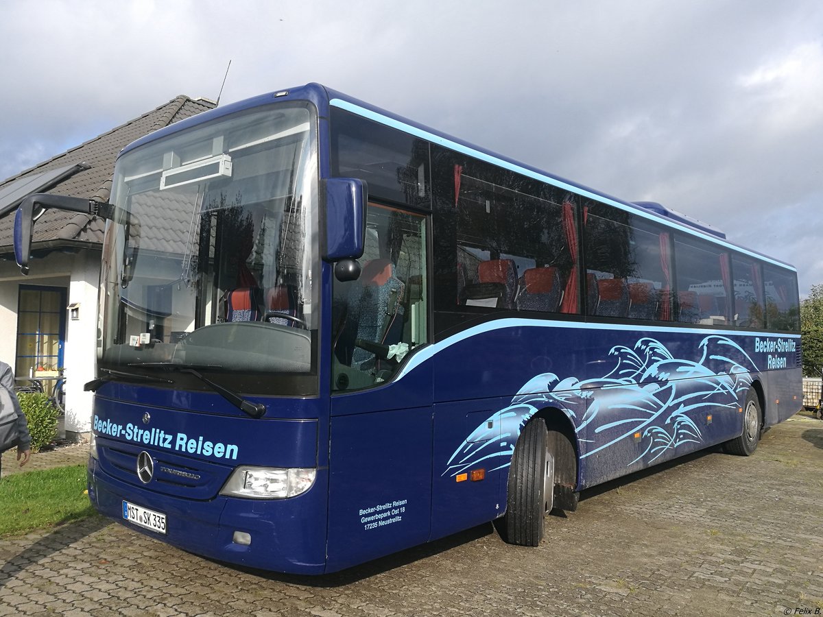 Mercedes Tourismo RH von Becker-Strelitz Reisen aus Deutschland in Neubrandenburg.