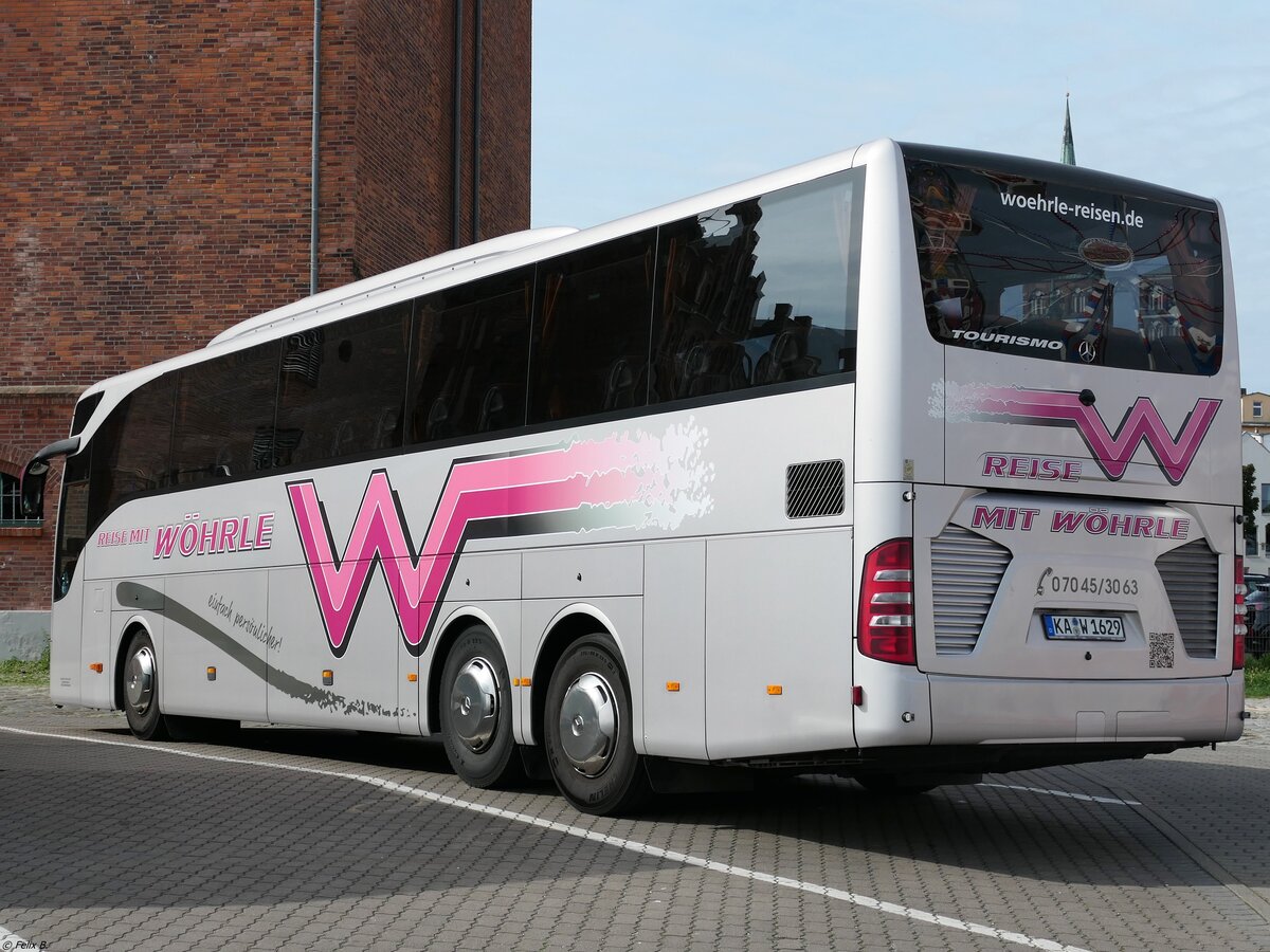 Mercedes Tourismo von Wöhrle aus Deutschland in Stralsund.