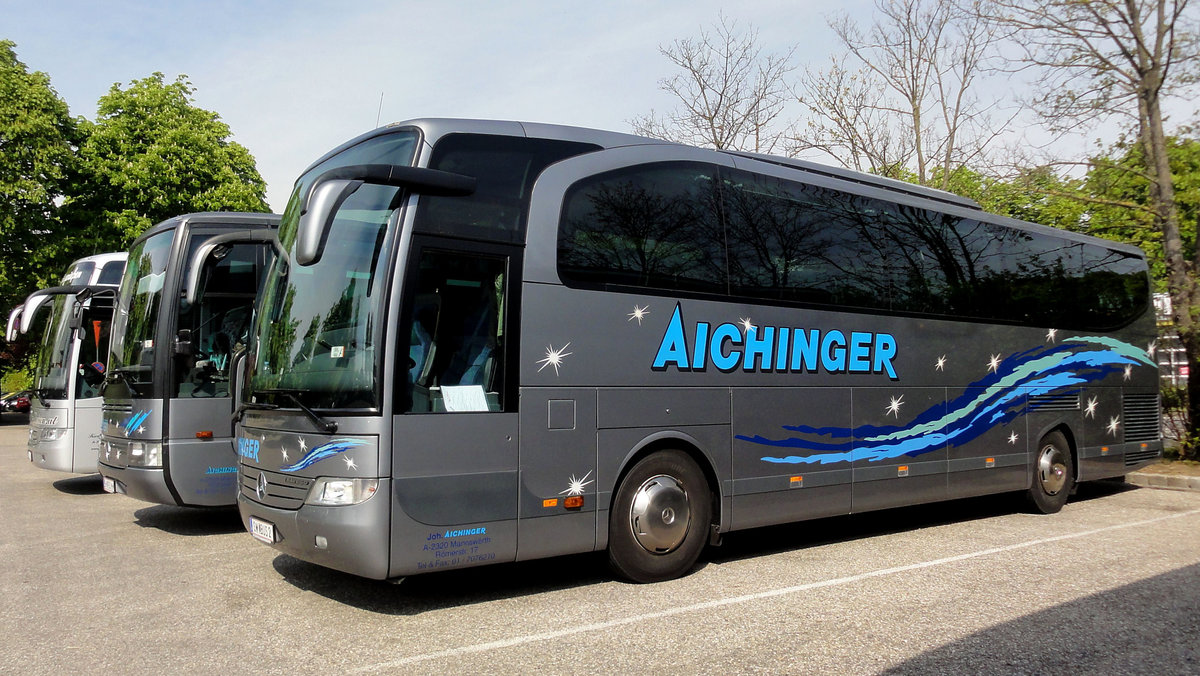 Mercedes Travego von Aichinger Reisen aus Niedersterreich in Krems gesehen.