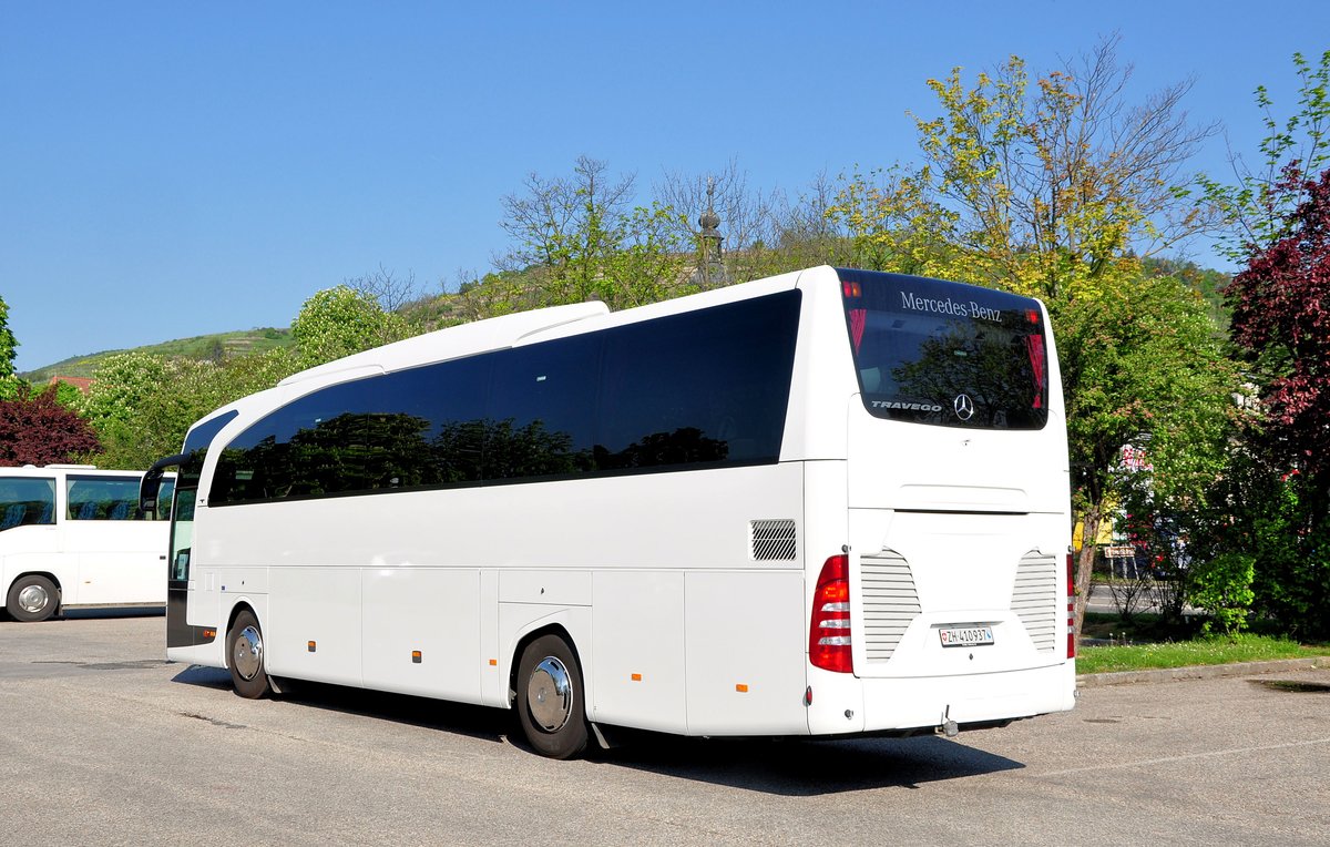 Mercedes Travego aus der Schweiz in Krems gesehen.