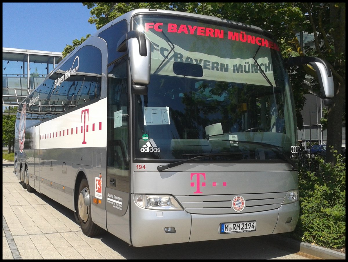 Mercedes Travego von Autobus Oberbayern aus Deutschland in Filderstadt.