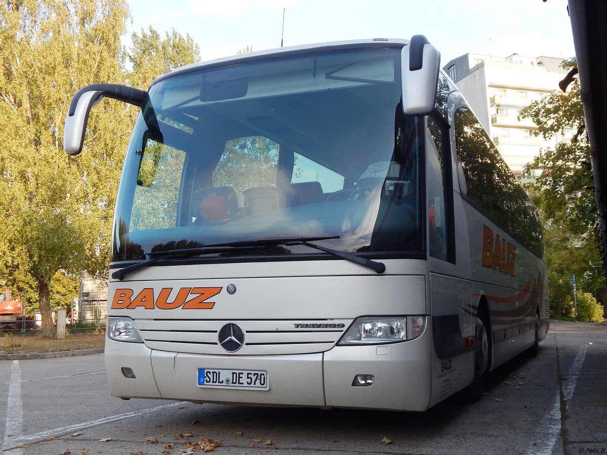 Mercedes Travego von Bauz aus Deutschland in Neubrandenburg.