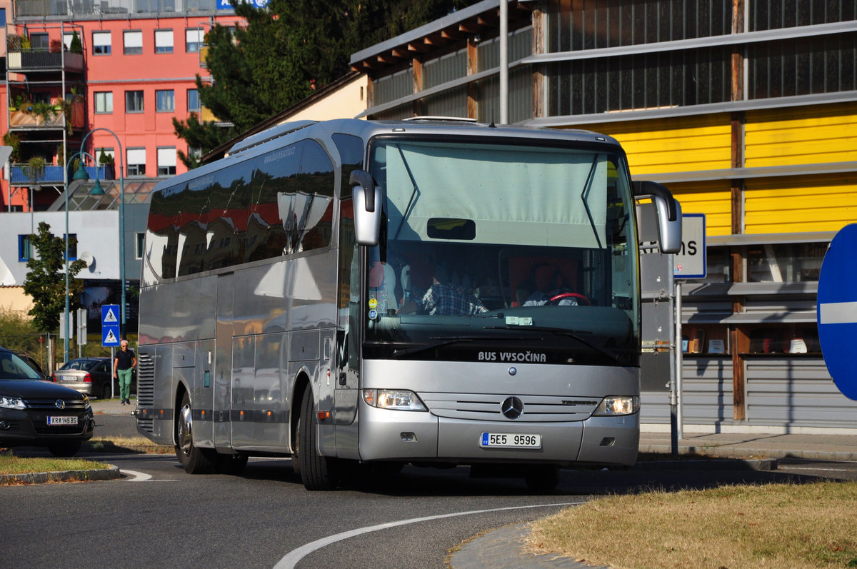 Mercedes Travego von BUS VYSOCINA aus der CZ in Krems.