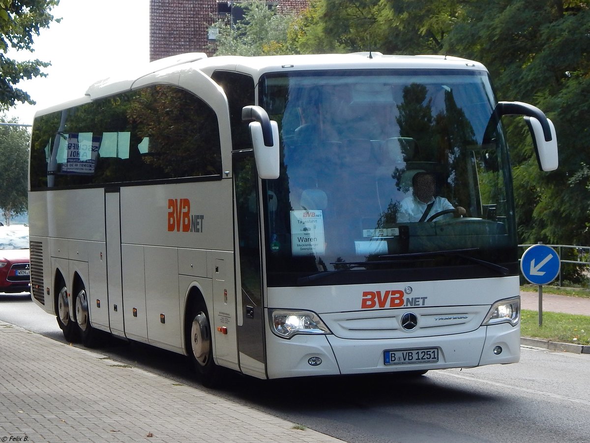 Mercedes Travego von BVB.net aus Deutschland in Waren.