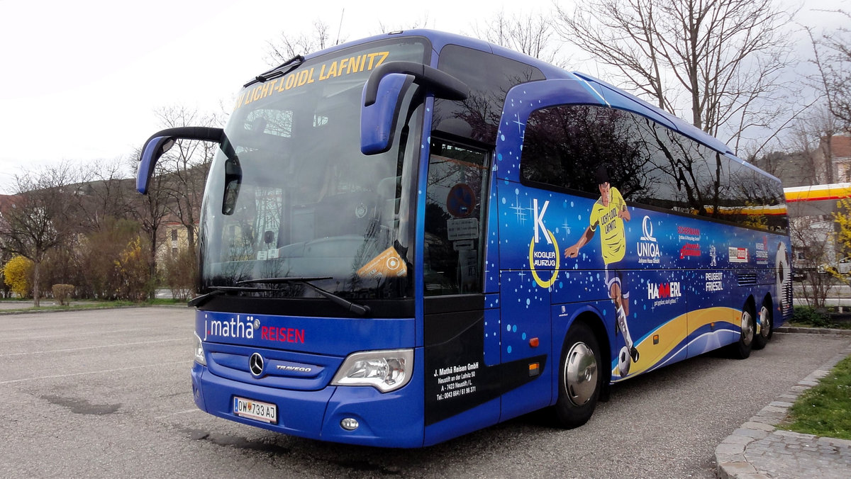 Mercedes Travego von J.Math Reisen aus sterreich in Krems gesehen.