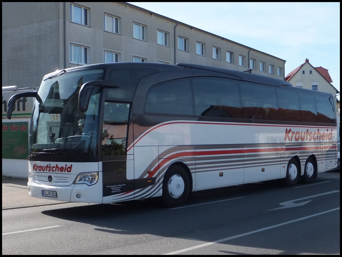 Mercedes Travego von Krautscheid aus Deutschland in Bergen.