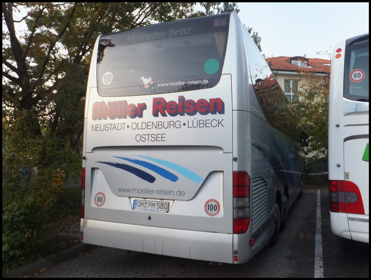 Mercedes Travego von Mller Reisen aus Deutschland in Binz.