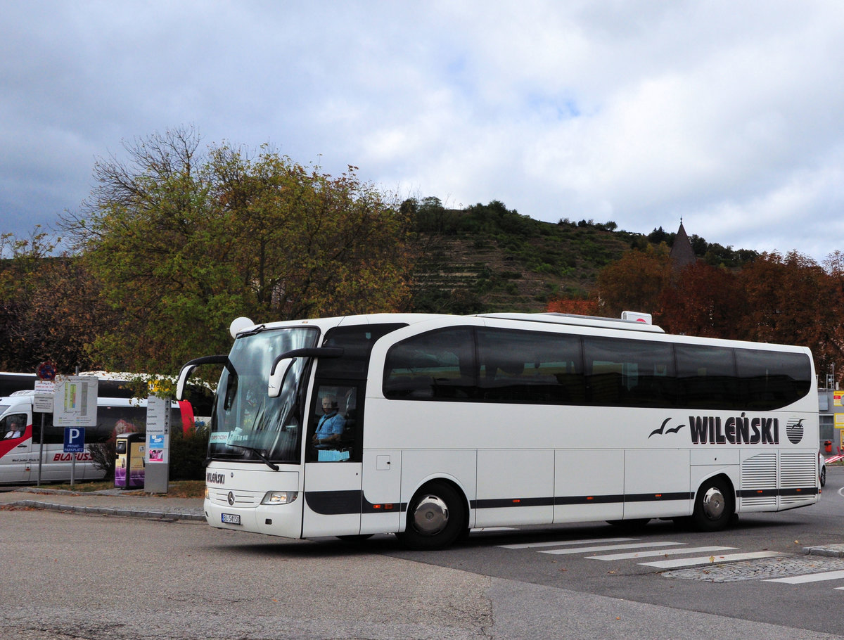 Mercedes Travego von Wilenski Reisen aus PL in Krems.