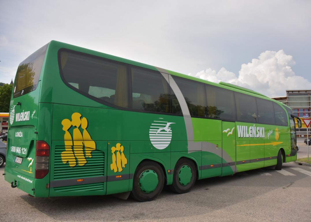 Mercedes Travego von Wilensky Reisen aus PL 2018 in Krems.