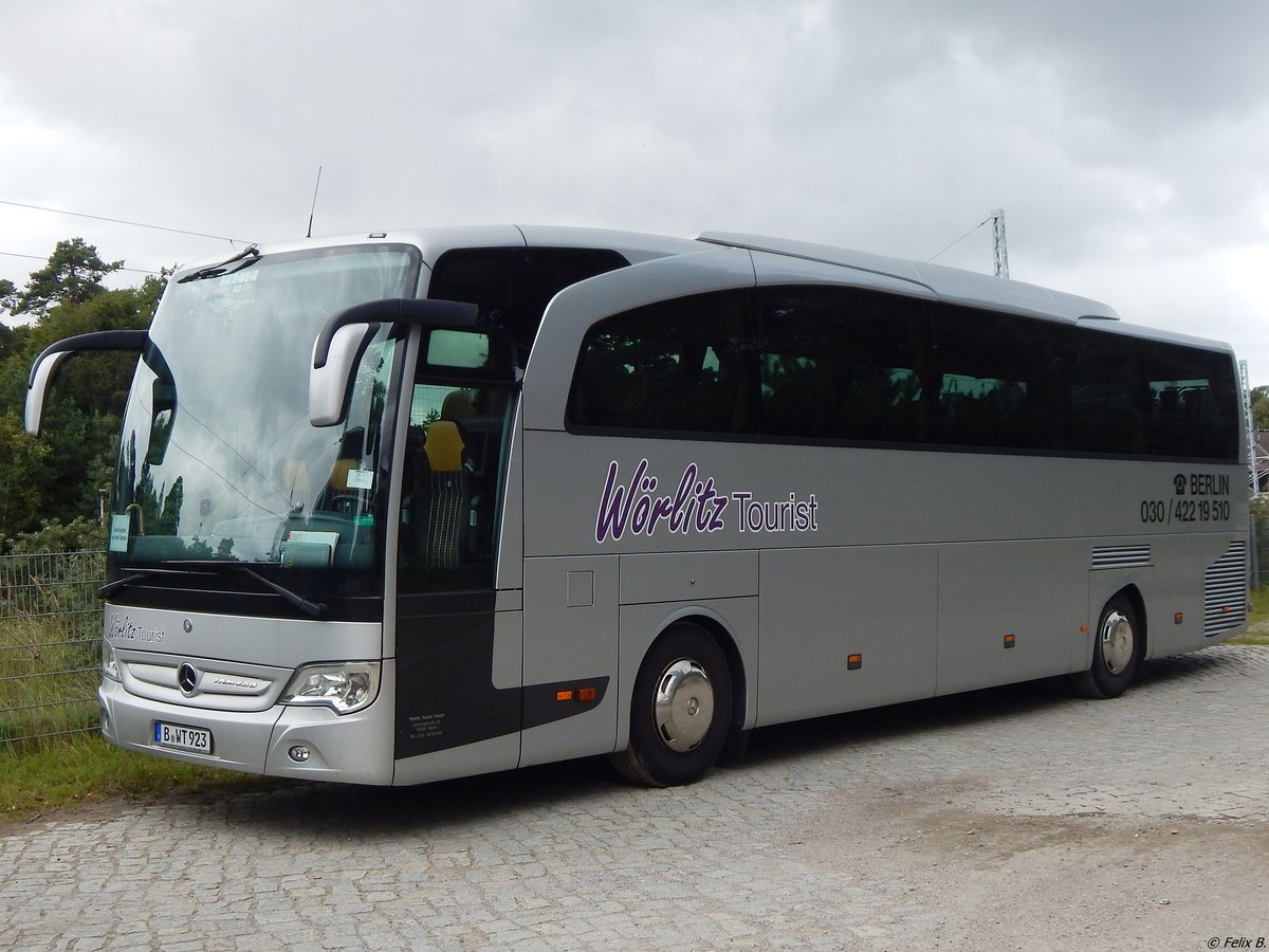 Mercedes Travego von Wörlitz Tourist aus Deutschland in Binz. 